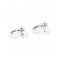 Boucles d'oreilles Boucles d’oreilles croix - Or blanc 18 kt et diamants 58 Facettes UKD360075AS