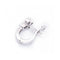 Boucles d'oreilles Boucles d’oreilles croix - Or blanc 18 kt et diamants 58 Facettes UKD360075AS