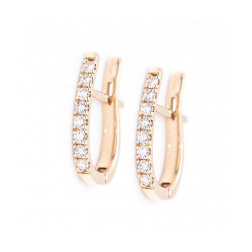 Boucles d'oreilles Boucles d’oreilles - Pendants en or rose 18 kt et diamants 58 Facettes UKD360076AS