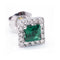 Boucles d'oreilles Boucles d’oreilles - En or blanc 18 kt avec diamants et émeraudes 58 Facettes UKD360079AS