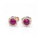 Boucles d'oreilles Boucles d’oreilles - Rubis et diamants en or rose 18 kt 58 Facettes UKD360080AS