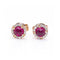 Boucles d'oreilles Boucles d’oreilles - Rubis et diamants en or rose 18 kt 58 Facettes UKD360080AS