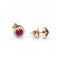 Boucles d'oreilles Boucles d’oreilles - Rubis et diamants en or rose 18 kt 58 Facettes UKD360080AS
