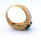 Bague 53 Bague - Jonc en or 18 ct avec émeraude et diamants 58 Facettes AN573 '(00319)