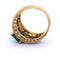 Bague 53 Bague - Jonc en or 18 ct avec émeraude et diamants 58 Facettes AN573 '(00319)