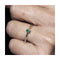 Bague FLAT - Bague en or bicolore 18 kt avec émeraude et diamants 58 Facettes UKD360082AS