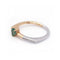 Bague FLAT - Bague en or bicolore 18 kt avec émeraude et diamants 58 Facettes UKD360082AS