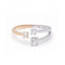 Bague Bague trio - Bague en or rose et or blanc 18 ct avec diamants 58 Facettes UKD360085AS