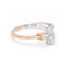 Bague Bague trio - Bague en or rose et or blanc 18 ct avec diamants 58 Facettes UKD360085AS
