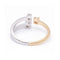Bague Bague trio - Bague en or rose et or blanc 18 ct avec diamants 58 Facettes UKD360085AS