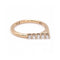 Bague Bague - Or rose 18 kt et 5 diamants taille brillant 58 Facettes UKD360086AS