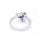 Bague 52 Bague trio - Bague en or blanc 18 kt, saphirs et diamants 58 Facettes UKD360087AS