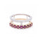 Bague Bague - Tourmalines roses et diamants en or bicolore 18 ct 58 Facettes UKD360096AS