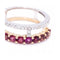 Bague Bague - Tourmalines roses et diamants en or bicolore 18 ct 58 Facettes UKD360096AS