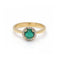 Bague Bague - Or jaune 18 ct avec diamants et émeraude cabochon 58 Facettes UKD360098AS