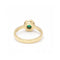 Bague Bague - Or jaune 18 ct avec diamants et émeraude cabochon 58 Facettes UKD360098AS