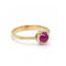 Bague 54 ROUGE - Bague en or jaune 18 kt avec diamants et rubis 58 Facettes UKD360099AS
