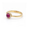 Bague 54 ROUGE - Bague en or jaune 18 kt avec diamants et rubis 58 Facettes UKD360099AS