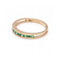 Bague Alliance - Bague en or rose 18 ct et 10 émeraudes 58 Facettes UKD360104AS