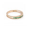 Bague Alliance - Bague en or rose 18 ct et 10 émeraudes 58 Facettes UKD360104AS