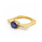 Bague KLASH - Bague en or jaune 18 kt, saphir de Ceylan et diamants 58 Facettes UKD360264JE