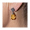 Boucles d'oreilles Briole - Boucles d’oreilles en or blanc 18 kt, citrines et diamants 58 Facettes UKD360265JE