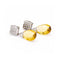 Boucles d'oreilles Briole - Boucles d’oreilles en or blanc 18 kt, citrines et diamants 58 Facettes UKD360265JE