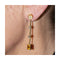 Boucles d'oreilles PAPARADSHA - Boucles d'oreilles en or jaune 18 kt, saphirs et diamants 58 Facettes UKD360284JE