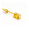 Boucles d'oreilles PAPARADSHA - Boucles d'oreilles en or jaune 18 kt, saphirs et diamants 58 Facettes UKD360284JE