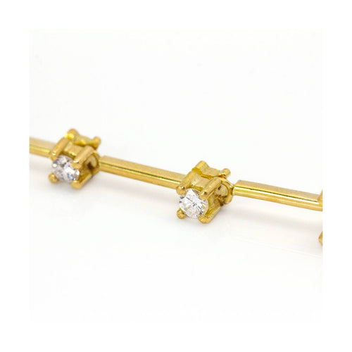 Boucles d'oreilles PAPARADSHA - Boucles d'oreilles en or jaune 18 kt, saphirs et diamants 58 Facettes UKD360284JE
