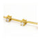 Boucles d'oreilles PAPARADSHA - Boucles d'oreilles en or jaune 18 kt, saphirs et diamants 58 Facettes UKD360284JE