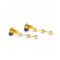 Boucles d'oreilles Boucles d’oreilles - Or jaune 18K avec diamants et saphirs de Ceylan 58 Facettes UKD360286JE