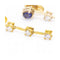 Boucles d'oreilles Boucles d’oreilles - Or jaune 18K avec diamants et saphirs de Ceylan 58 Facettes UKD360286JE