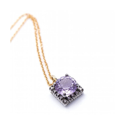 Collier Damiani - Collier en or bicolore 18 ct avec améthyste et diamants 58 Facettes UKD360359CS