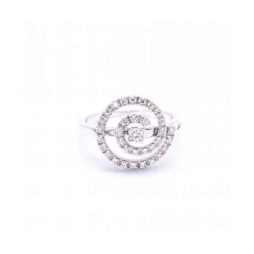 Bague Damiani - Bague spirale en or blanc 18K et diamants 58 Facettes UKD360367CS