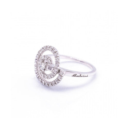 Bague Damiani - Bague spirale en or blanc 18K et diamants 58 Facettes UKD360367CS