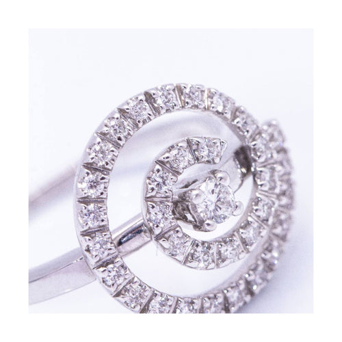 Bague Damiani - Bague spirale en or blanc 18K et diamants 58 Facettes UKD360367CS