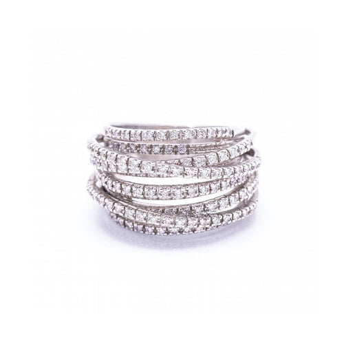 Bague Salvini Crush - Bague en or blanc 18K et diamants 58 Facettes UKD360368CS