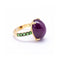 Bague 56 Bague - Rubis cabochon et tsavorites en or jaune 18 ct 58 Facettes UKD360369CS