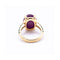 Bague 56 Bague - Rubis cabochon et tsavorites en or jaune 18 ct 58 Facettes UKD360369CS