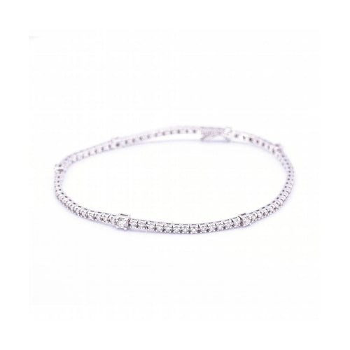 Bracelet Damiani - Bracelet rivière en or blanc 18 kt et diamants 1,40 ct 58 Facettes UKD360377CS