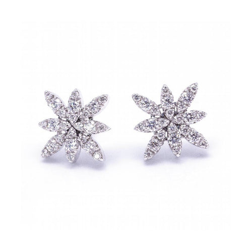 Boucles d'oreilles Pasquale Bruni Guirlanda - Boucles d’oreilles en or blanc 18 kt et diamants 58 Facettes UKD360378CS