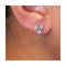 Boucles d'oreilles Flor de Diamante - Boucles d’oreilles en or blanc 18 kt et diamants 58 Facettes UKD360382CS