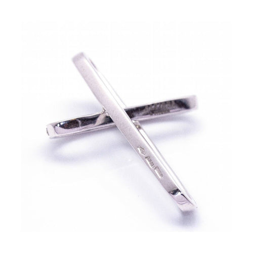 Pendentif Alfieri St.JOHN - Pendentif croix en or blanc 18 ct et diamants 58 Facettes UKD360390CS