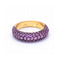 Bague Bague - Or rose 18 kt et saphirs roses 2,38 ct 58 Facettes UKD360394CS