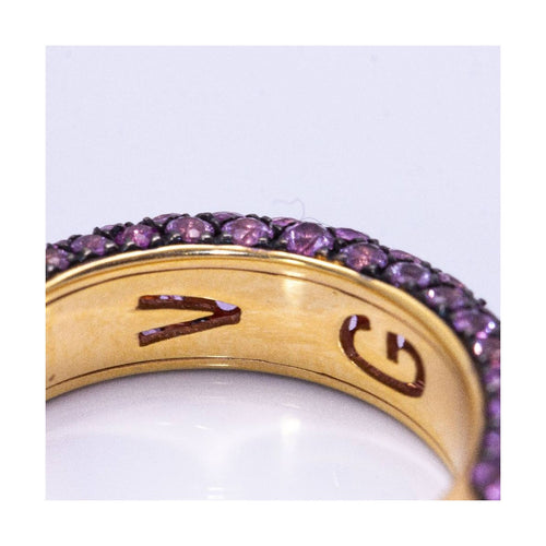 Bague Bague - Or rose 18 kt et saphirs roses 2,38 ct 58 Facettes UKD360394CS
