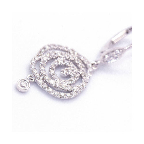 Boucles d'oreilles MONAKAL - Boucles d’oreilles en or blanc 18 kt et diamants 58 Facettes UKD360395CS
