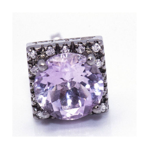 Boucles d'oreilles Damiani - Boucles d’oreilles en or blanc 18 ct, diamants et améthystes 58 Facettes UKD360397CS