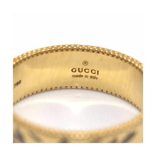 Bague 55 GUCCI Icon Blossom - Bague en or jaune 18 ct et émail 58 Facettes UKD360459FJ
