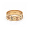 Bague 54 Gucci Icon Blossom - Bague motif GG en or rose 18 ct et émail 58 Facettes UKD360460FJ